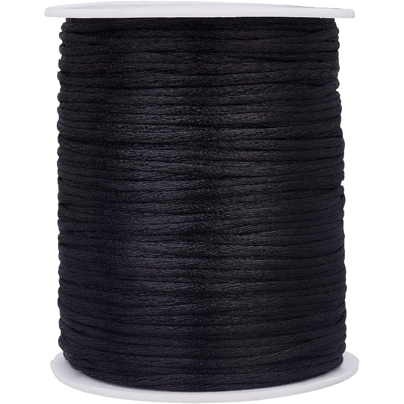 Macrame Cord Cotton - 106 Yards Rattail Satin Cords 2mm
