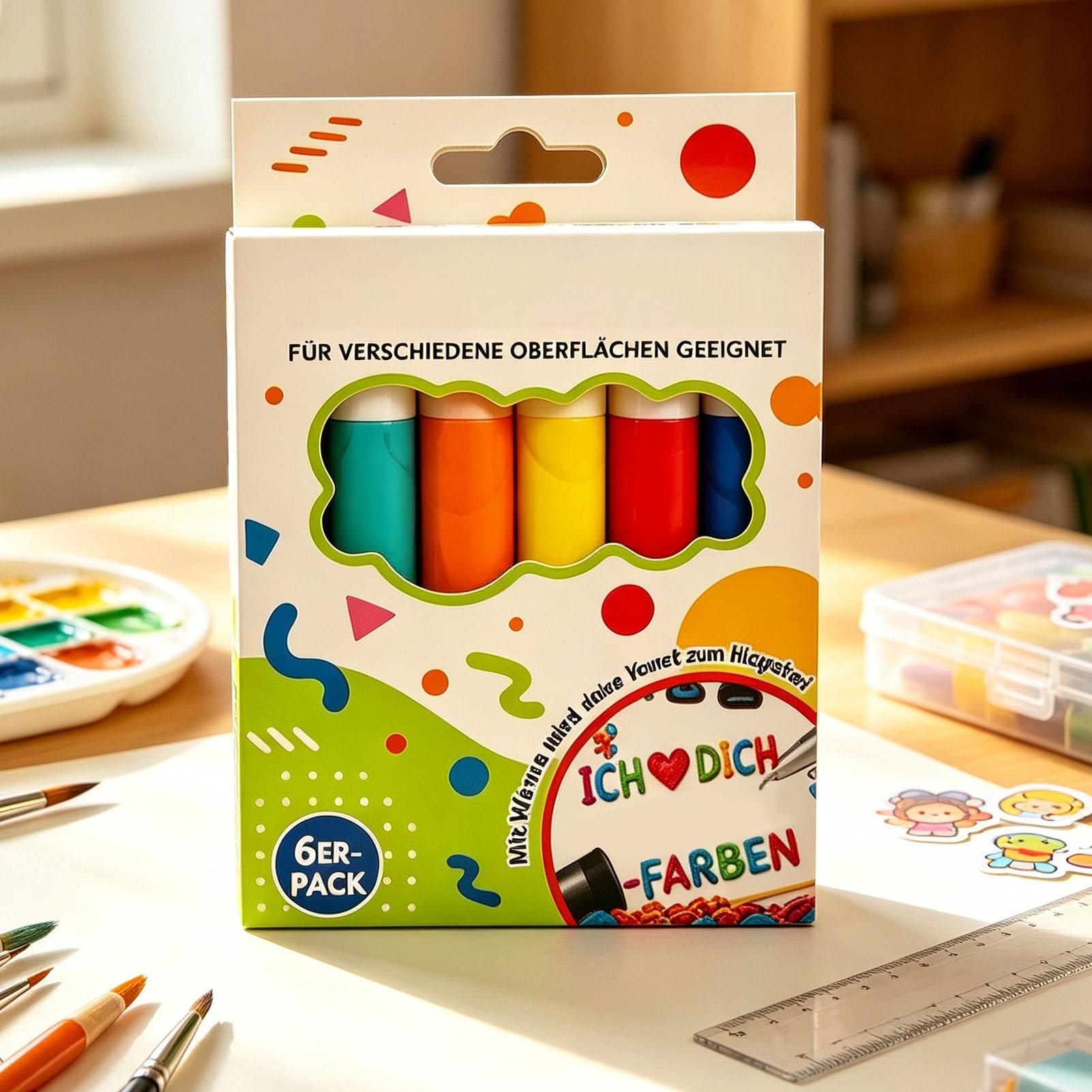 Art And Craft With Paint - Bubble Pen 6/12 Piece Art Drawing