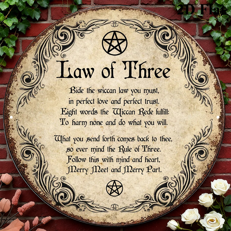 Art & Craft Clipart - CIFBUY Vintage Wicca Triple Goddess Aluminum