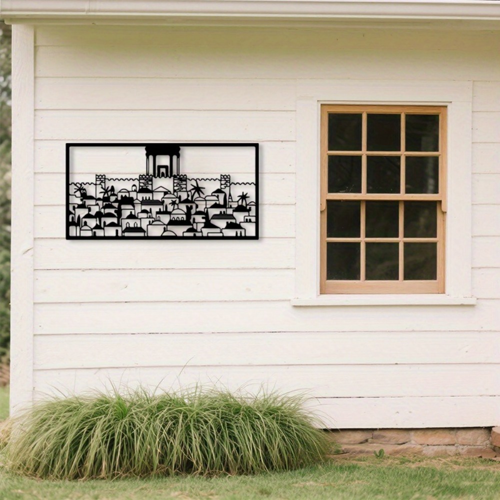 Art & Craft Clipart - CIFBUY Metal Wall Art Jerusalem Mural