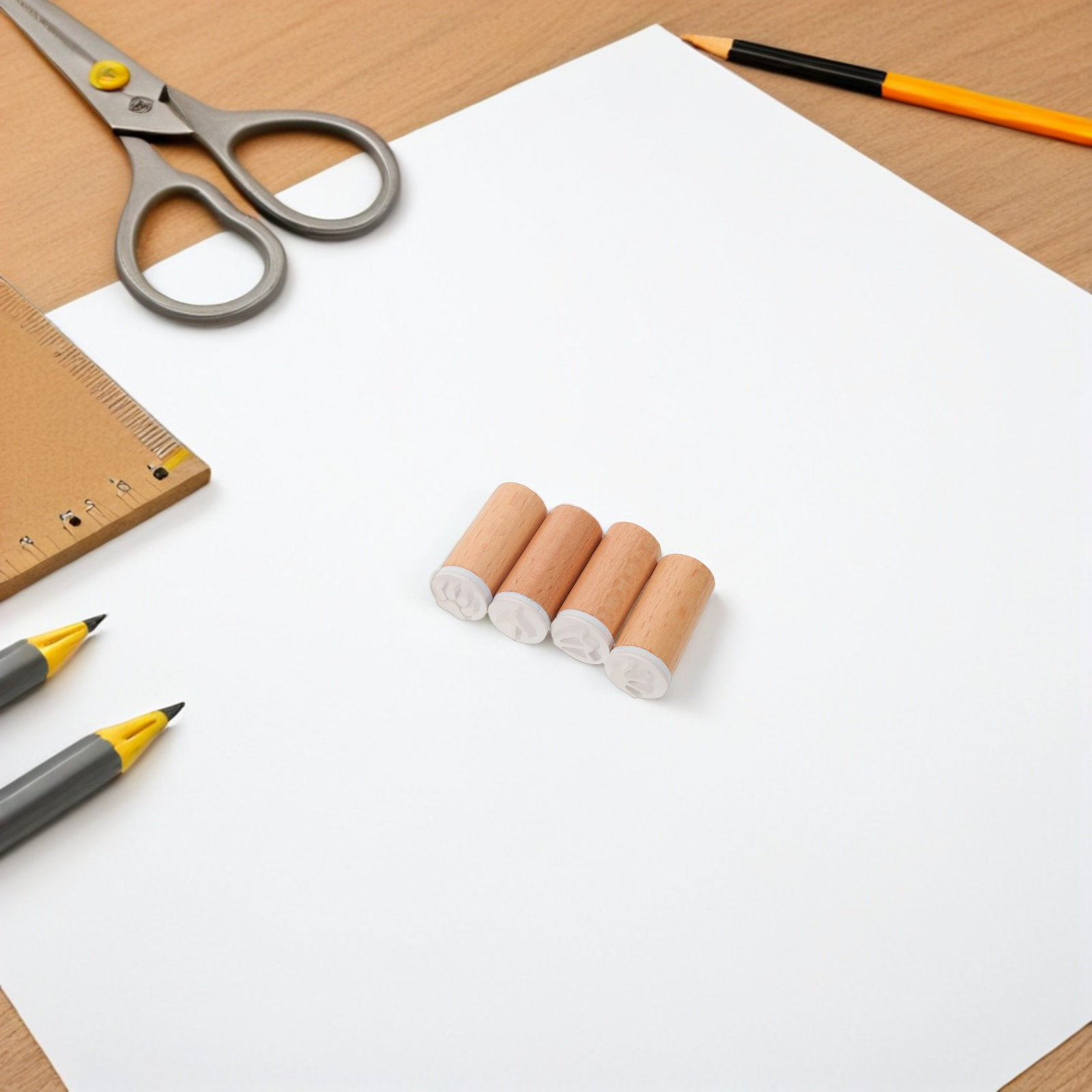 6Pcs Wooden Animal Footprint R - đánh giá và giá Art Craft Journal