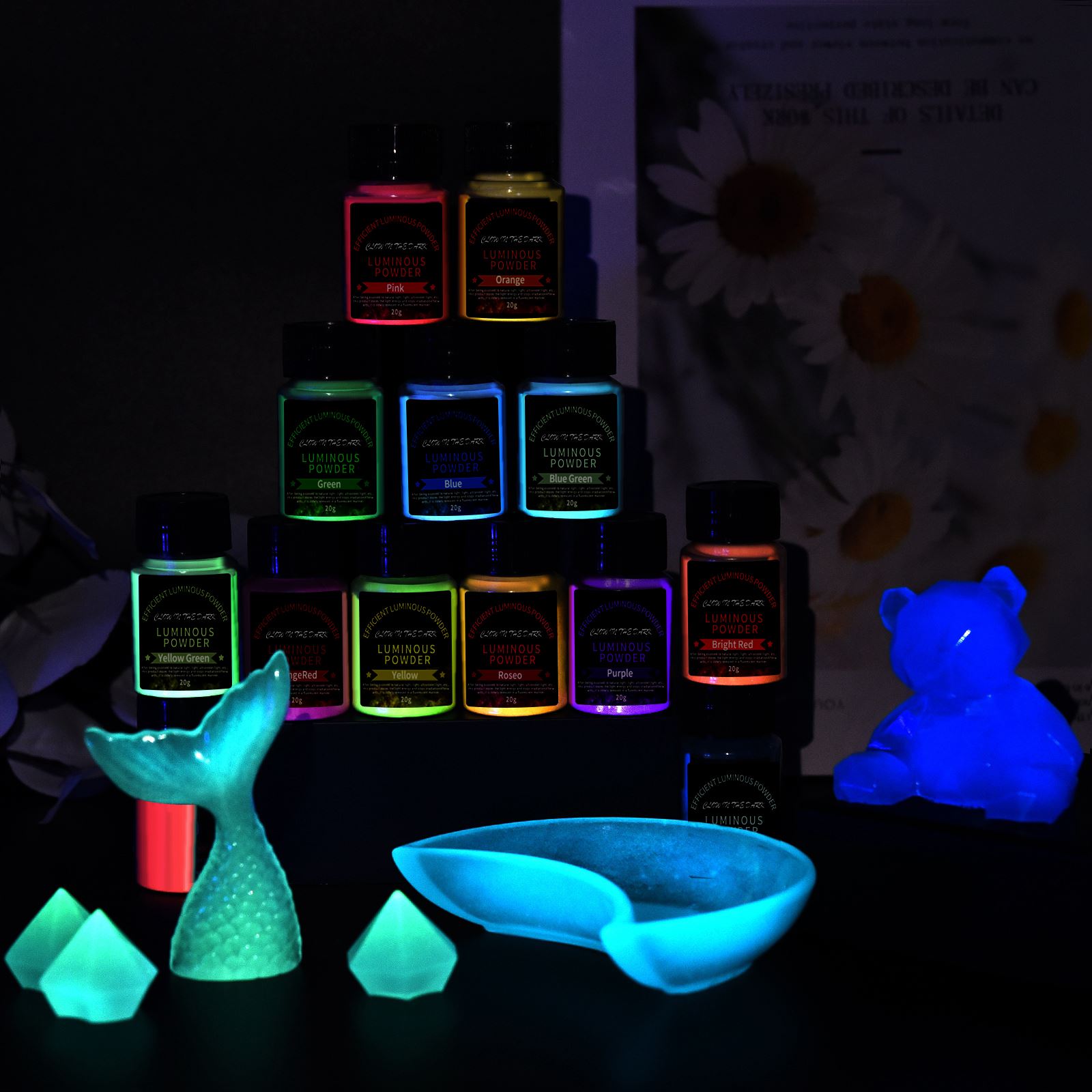 20g Long Lasting Bright Lumino - đánh giá và giá Resin Pigment Powder