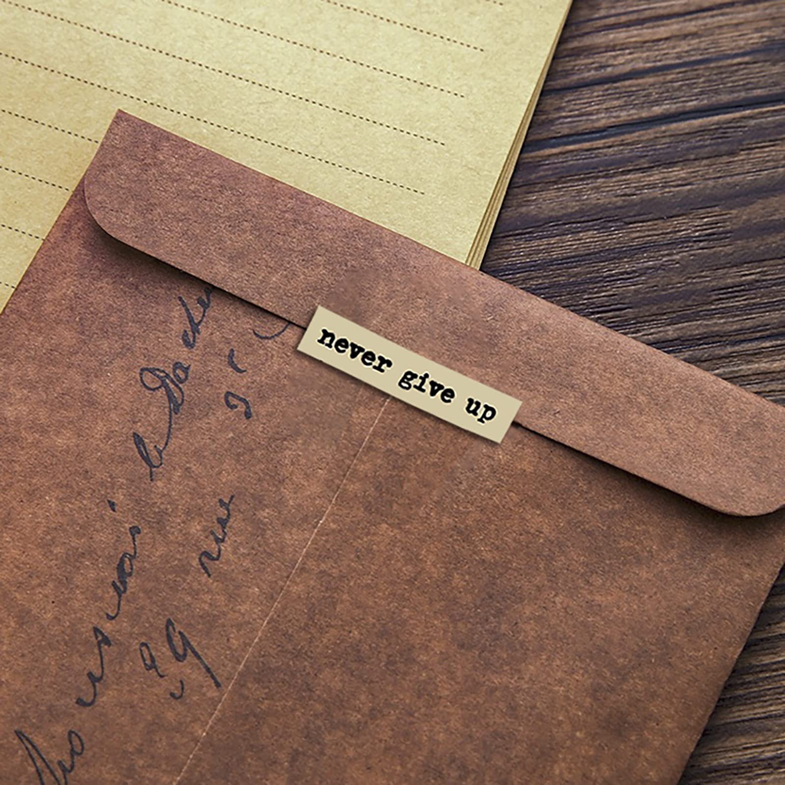 8pcs Brown Notes Quote Sticker - đánh giá và giá Art Craft Journal
