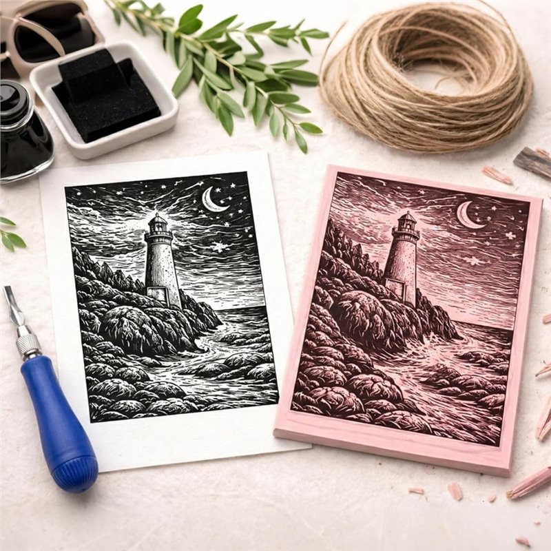 Fresh Linoleum For Printmaking - đánh giá và giá Linocut Carving Tool