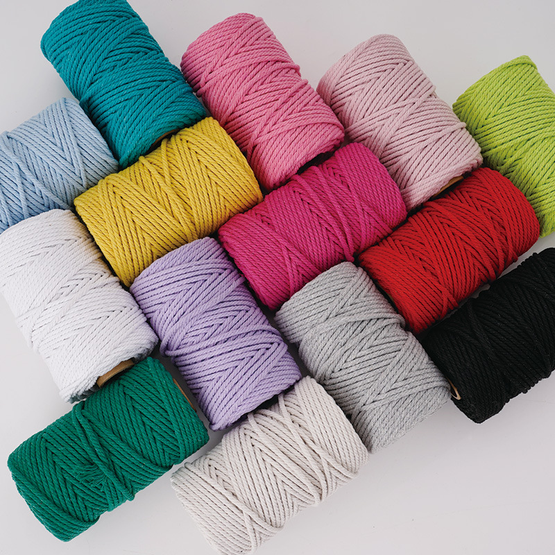 3mm Natural & Colorful Core-Sp - đánh giá và giá Macrame Cord Cotton