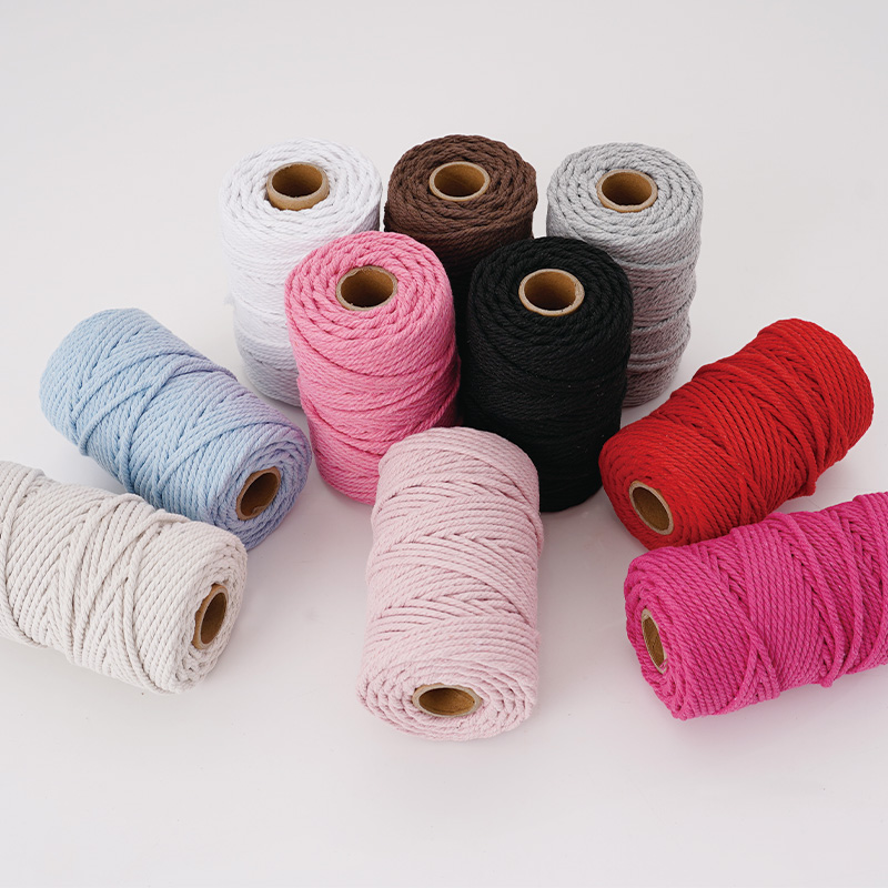 3mm Natural & Colorful Core-Sp - đánh giá và giá Macrame Cord Cotton