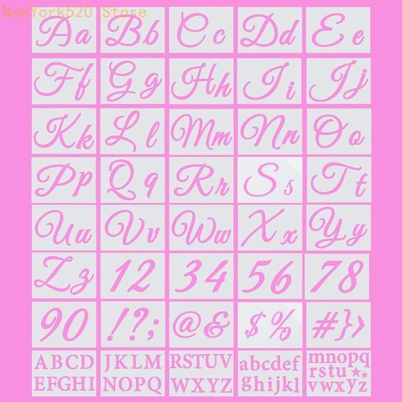 40 Chiếc Bảng Chữ Cái stencils - đánh giá và giá Art Craft Description