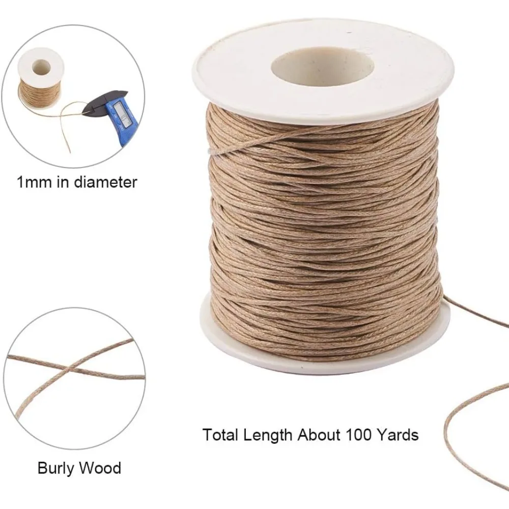100 Yards Waxed Cord Cotton, W - đánh giá và giá Macrame Cord Cotton