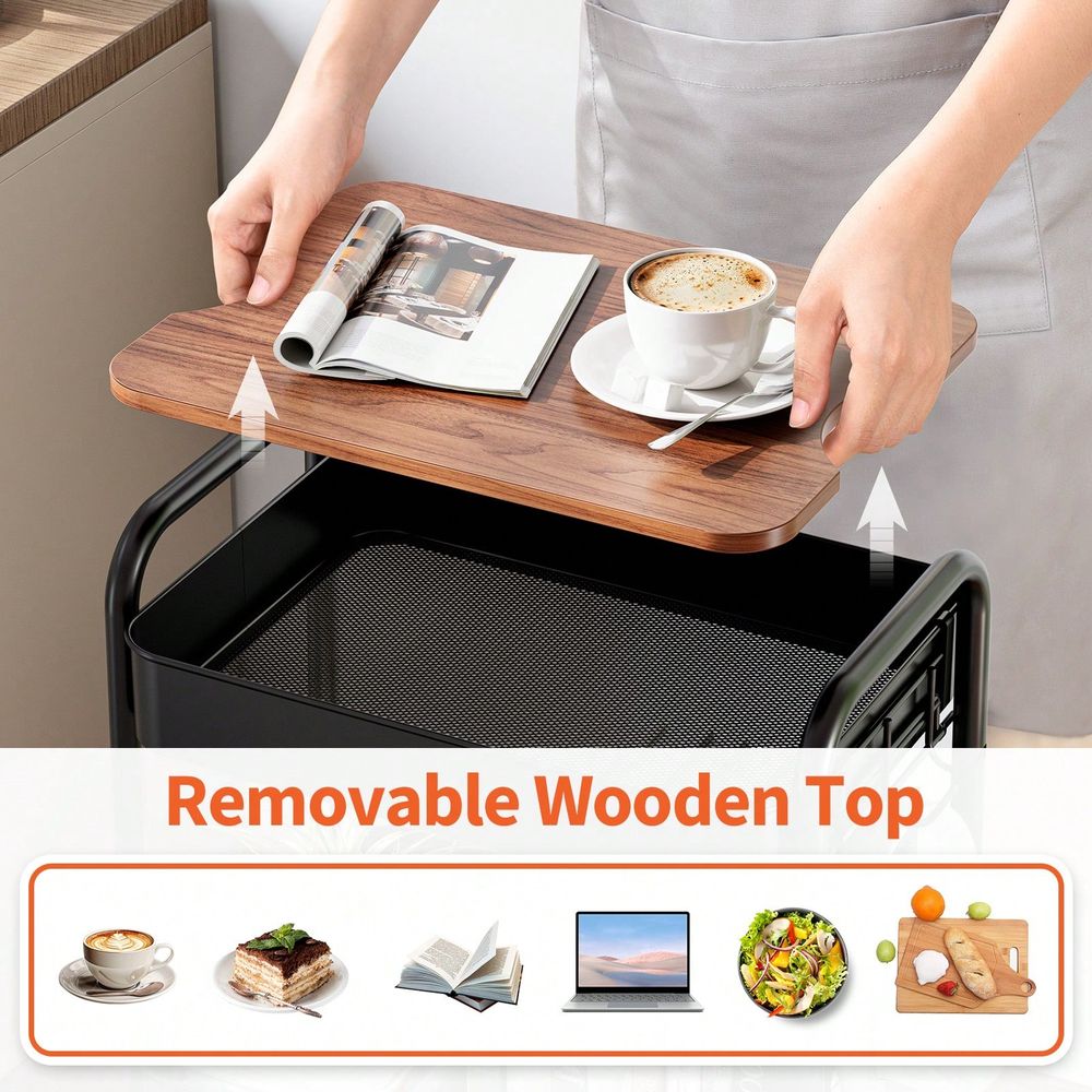 3Tier Rolling Cart, Metal Util - đánh giá và giá Art Craft Organizer