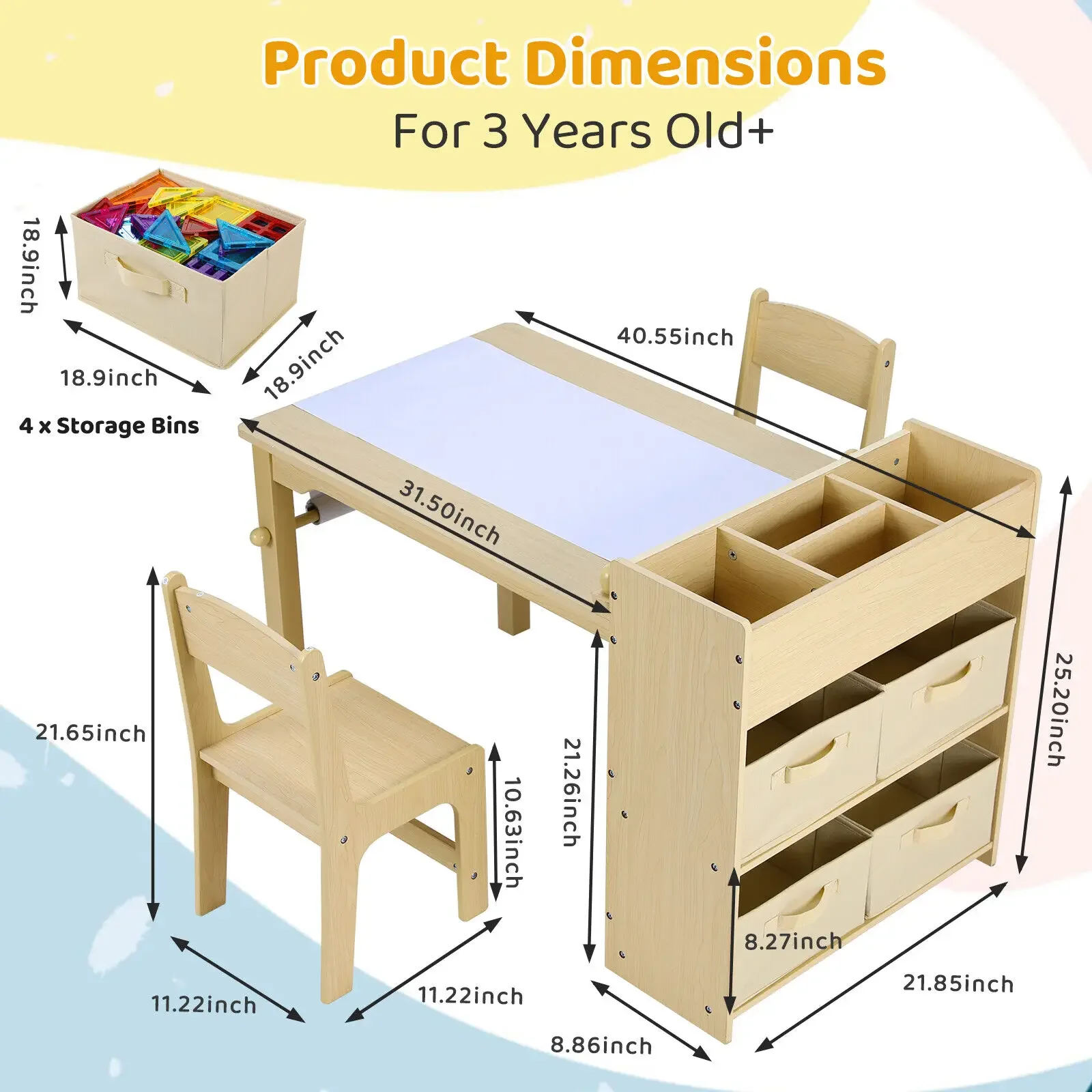 Kids Art Table & 2 Chairs Set  - đánh giá và giá Art And Craft Quotes For Kids