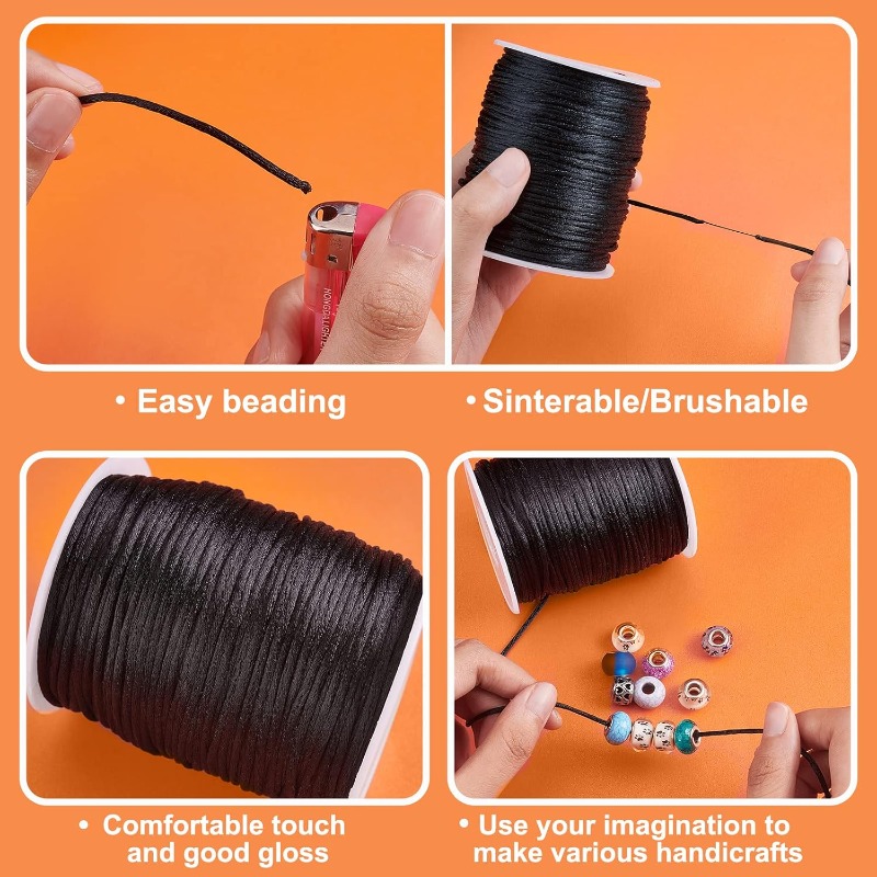 106 Yards Rattail Satin Cords  - đánh giá và giá Macrame Cord Cotton