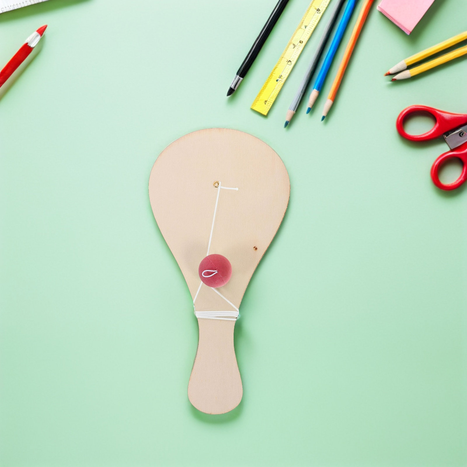 10Pcs Blank Wooden Paddle Ball - đánh giá và giá Art Craft Doodle