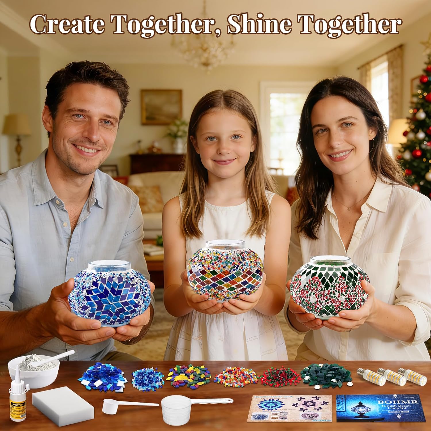 DIY 3 Globe Turkish Mosaic Lam - đánh giá và giá Art Craft Us