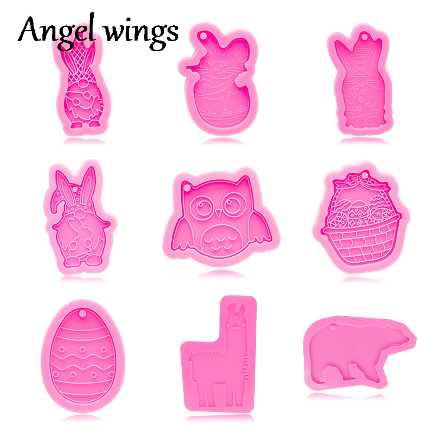 DY0943 Silicone Thỏ Phục Sinh/ - đánh giá và giá Eco Art Craft