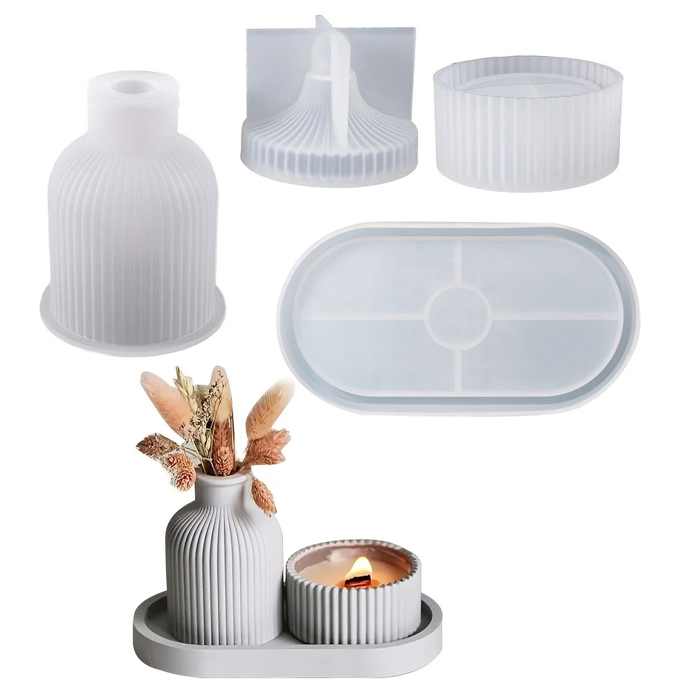 4pcs Silicone Molds Oval Tray  - đánh giá và giá Art Craft Website