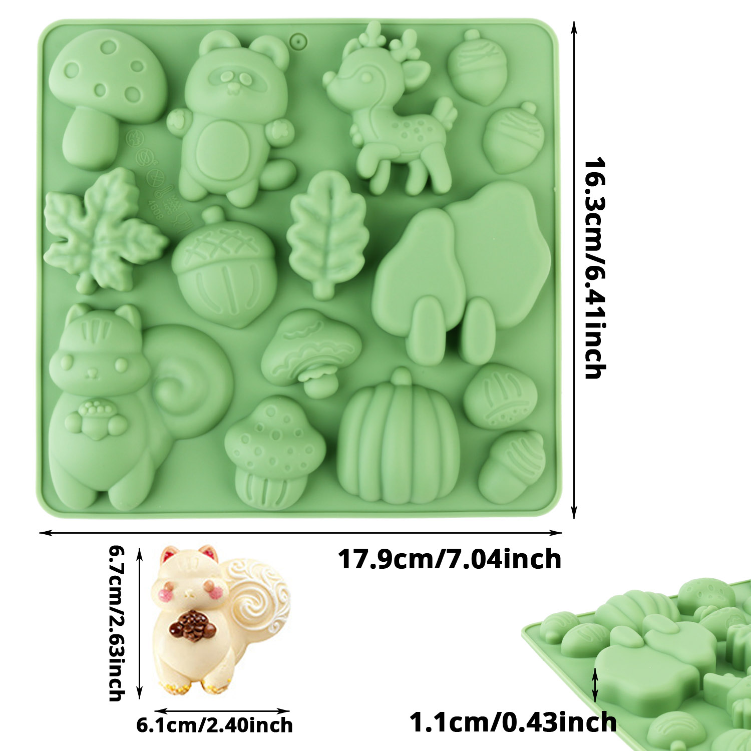 1 Silicone Cake Mold in the Sh - đánh giá và giá Art Craft Model