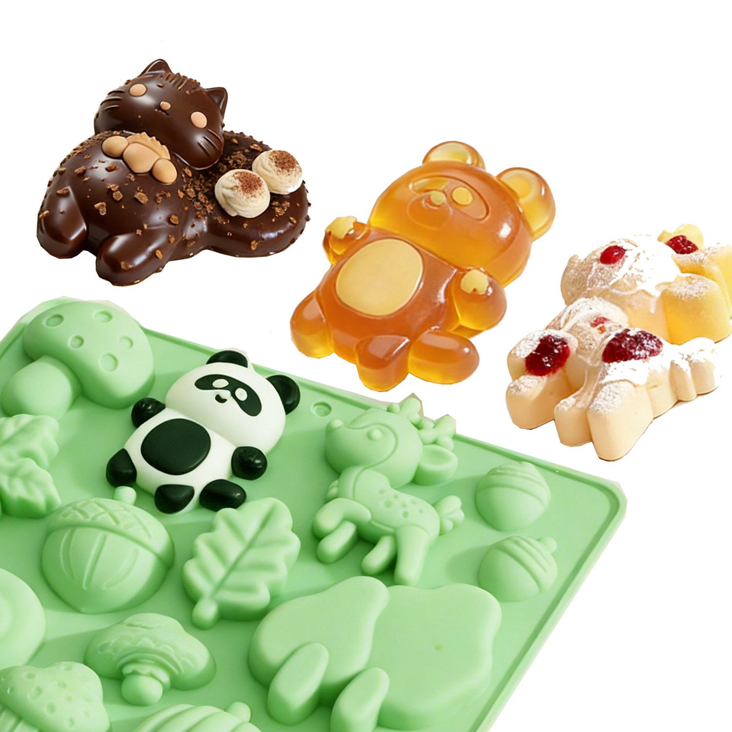 1 Silicone Cake Mold in the Sh - đánh giá và giá Art Craft Model