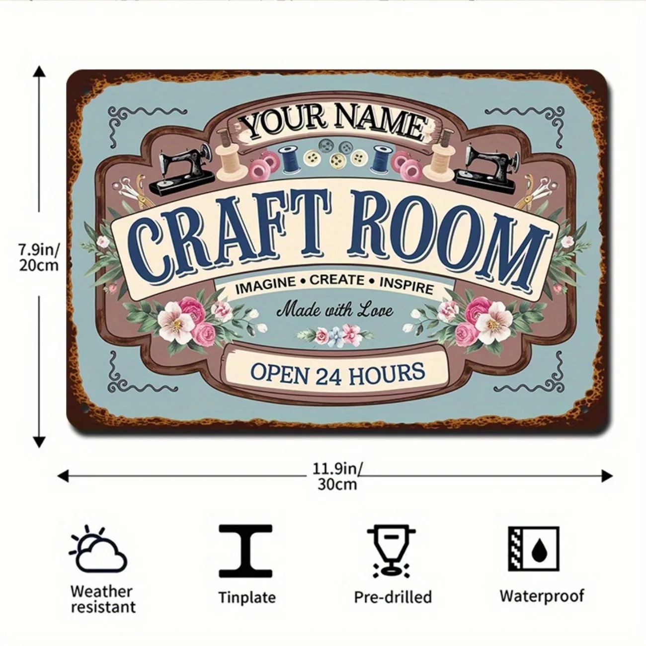 Custom Name Metal Craft Room S - đánh giá và giá Art Craft Home