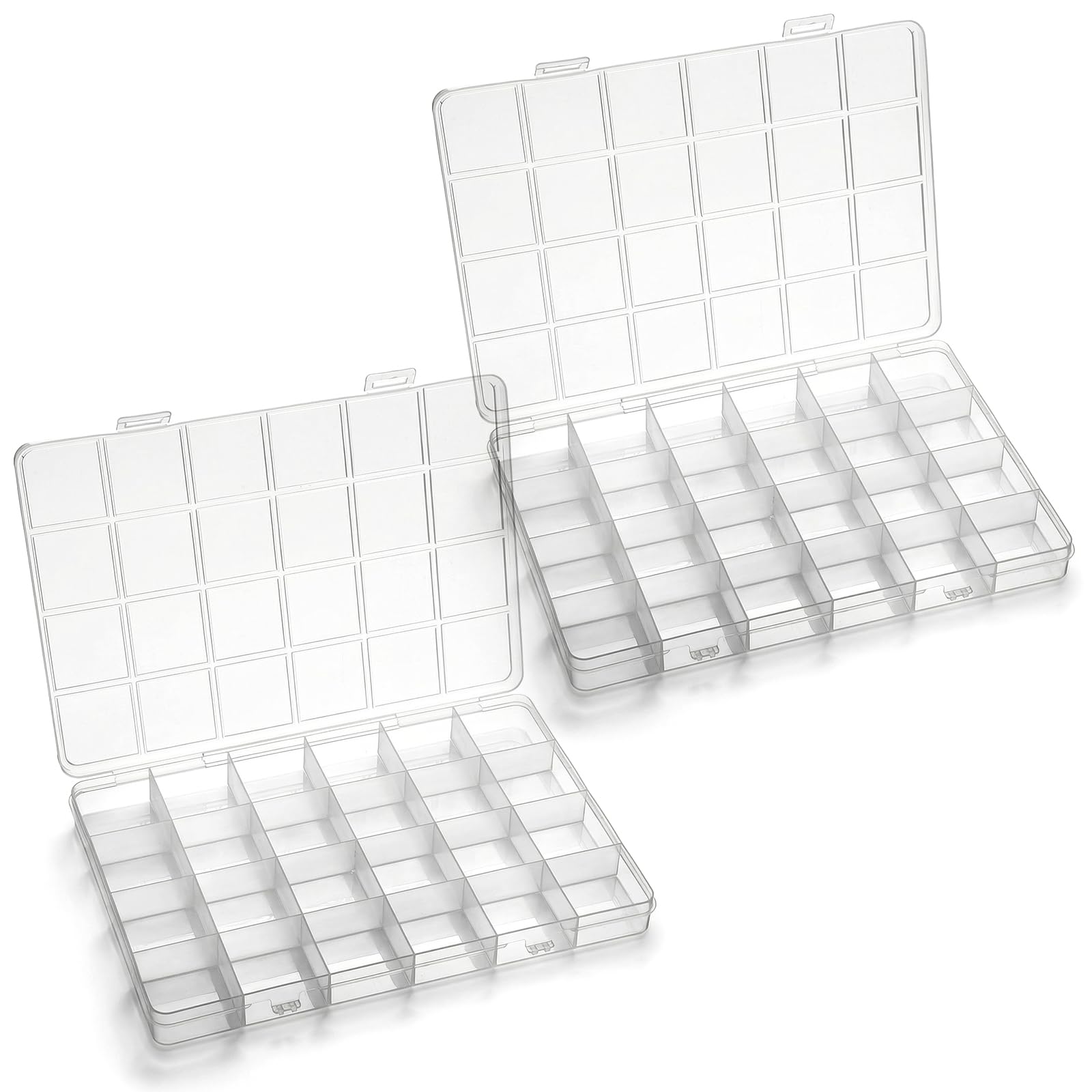 24-Grid Plastic Organizer Box  - đánh giá và giá Art Craft Organizer