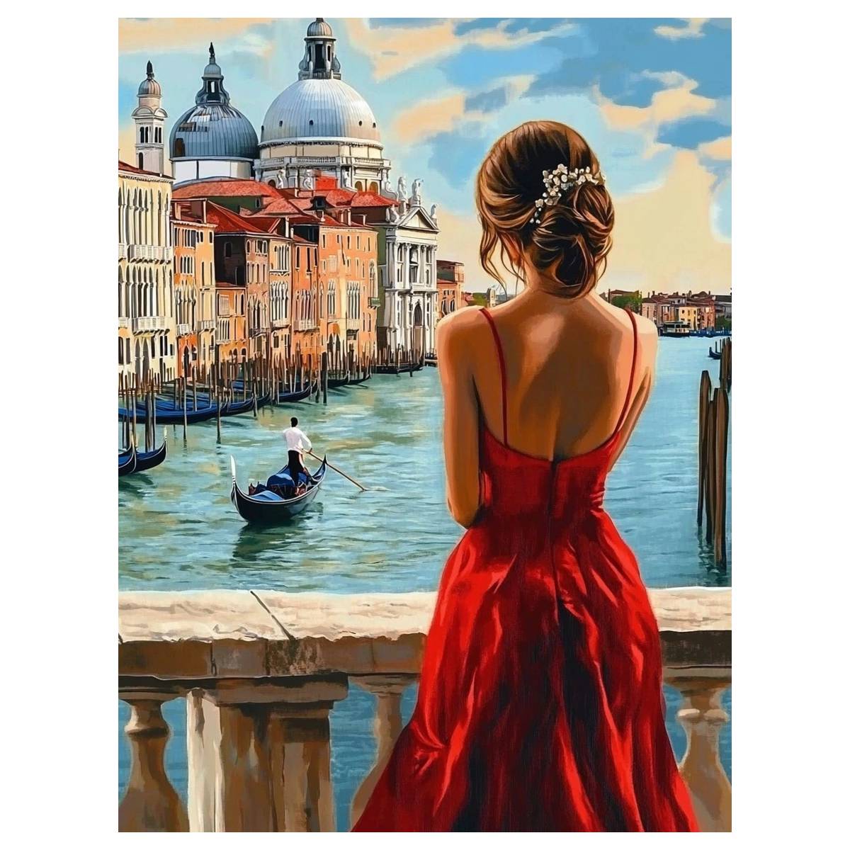 Red clad beauty 30X40CM/11.8X1 - đánh giá và giá Eco Art Craft