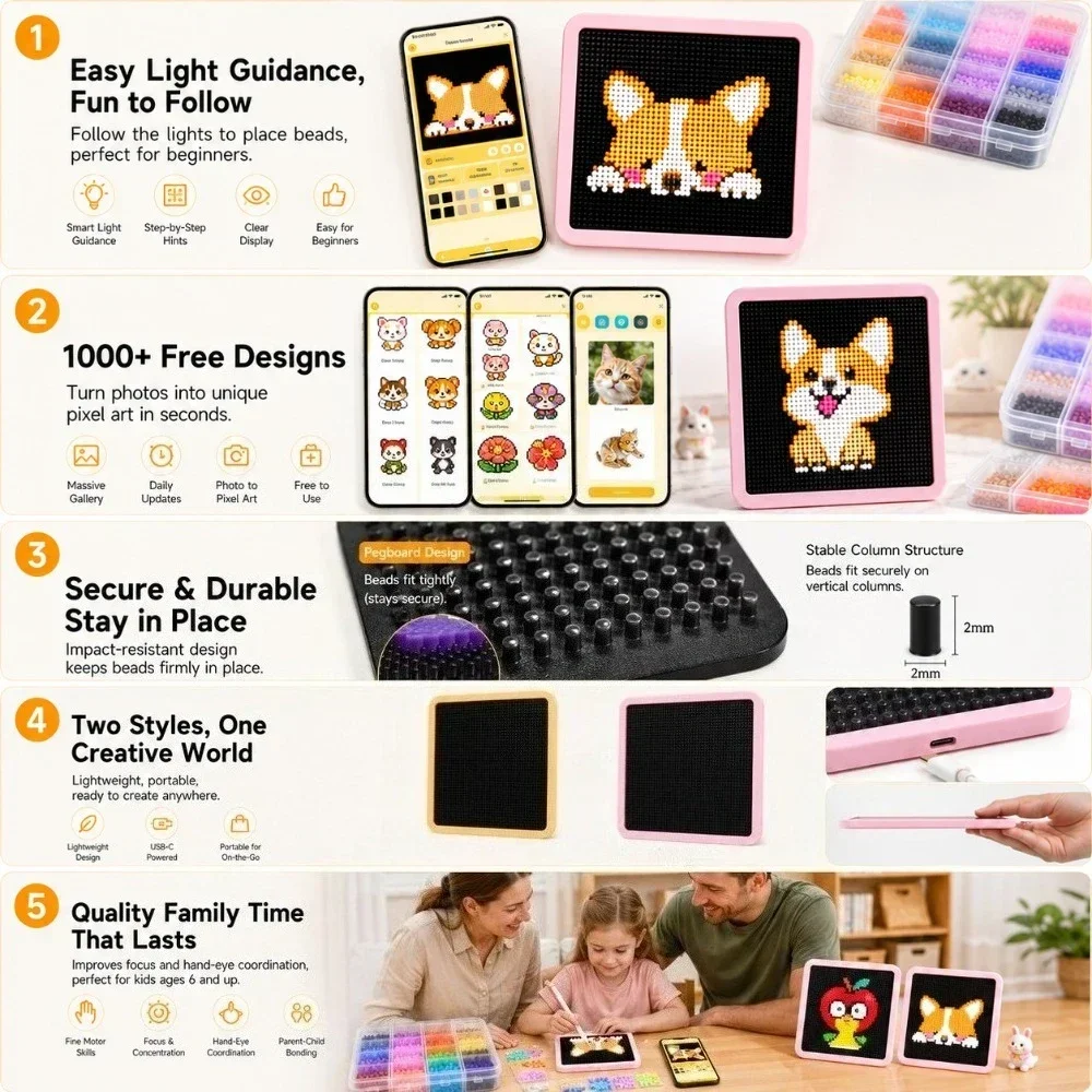 LED Smart Fuse Bead Pegboard,  - đánh giá và giá Art Craft Us