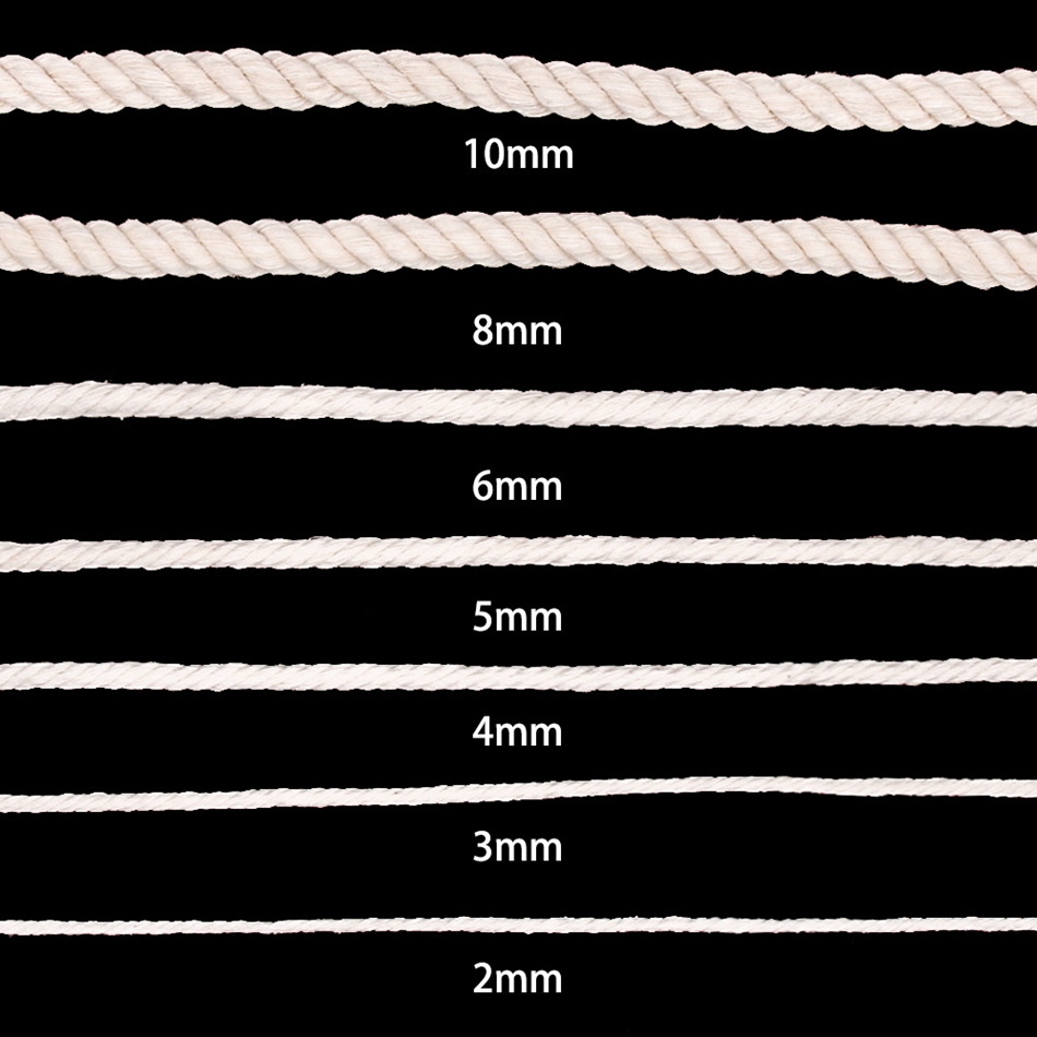 1mm-10mm 100% Cotton Macrame C - đánh giá và giá Macrame Cord Cotton