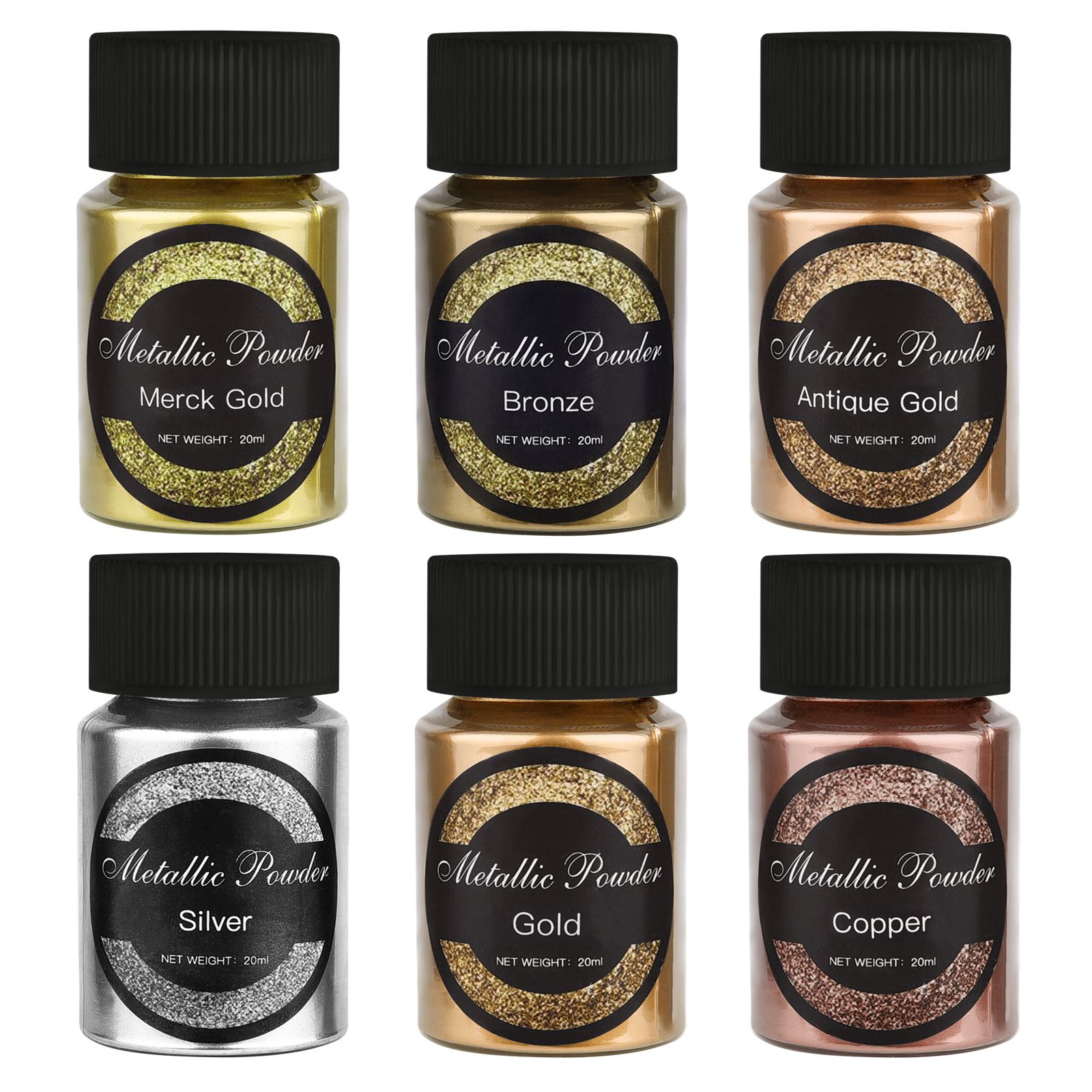 20ml/Bottle Metallic Glitter P - đánh giá và giá Resin Pigment Powder