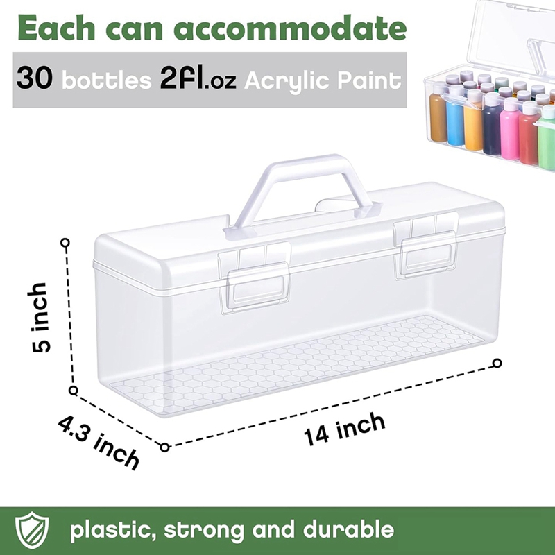 3 Pcs Paint Storage Box for 2  - đánh giá và giá Art Craft Organizer