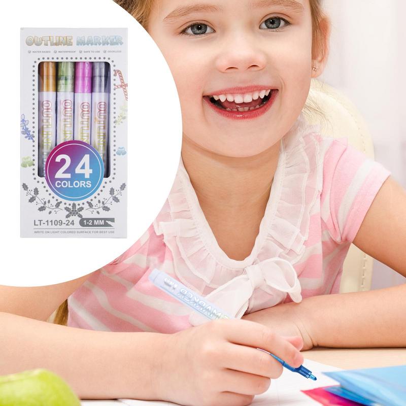 Glitter Pens 24 Colors Writing - đánh giá và giá Art Craft Doodle