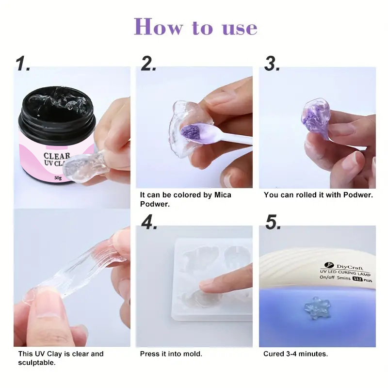 UV Clay Clear Polymer Resin fo - đánh giá và giá Art Craft Clay